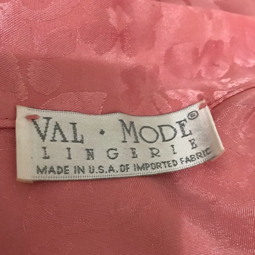 Vintage Val Mode Elegant Pink Kimono Robe Size M